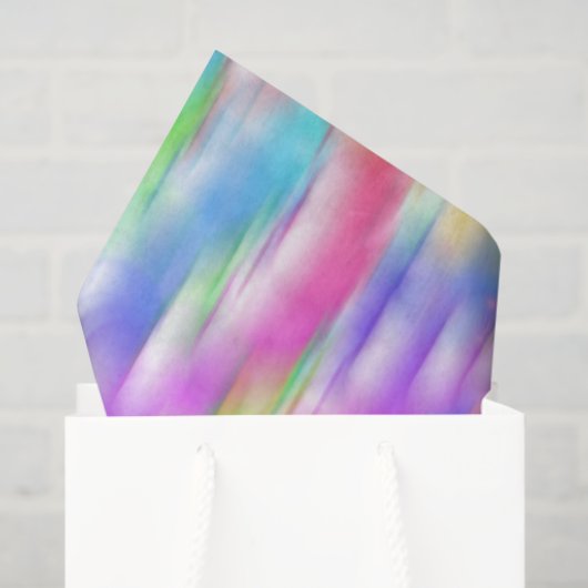 Papier Mousseline Rainbow sparkle bubbles (Sac cadeau)