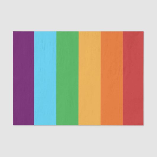 Papier Mousseline Rainbow Stripes amusant Bright Candy fête d'annive (Recto)