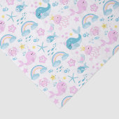 Papier Mousseline Rainbows Et Sea Baby Creatures (Détail)