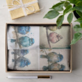 Papier Mousseline Rainy Day Blues (Cadeau)