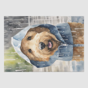 Papier Mousseline Rainy Golden Doodle Adventures : Un Découpage