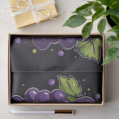 Papier Mousseline Raisin simple avec Feuilles (Cadeau)