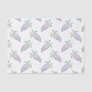 Papier Mousseline Raisins d'aquarelle