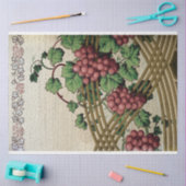 Papier Mousseline Raisins et vignes rustiques vintages (Artisanat)