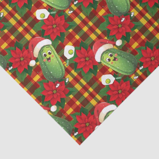 Papier Mousseline Rallye père Noël de Pickleball (Détail)