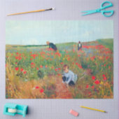 Papier Mousseline Ramasser les fleurs dans un champ, Mary Cassatt (Artisanat)