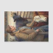 Papier Mousseline Ranch Woman Cattle Decoupage (Recto)