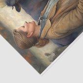 Papier Mousseline Ranch Woman Cattle Decoupage (Détail)