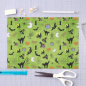 Papier Mousseline Random Halloween Iconique Motif Green BG (Artisanat)
