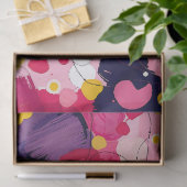 Papier Mousseline "Random Love Thoughts" - Colourful Abstract (Cadeau)