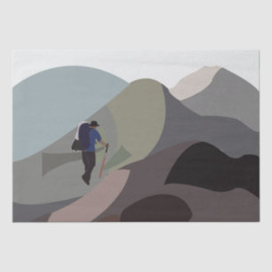 Papier Mousseline Randonnée Explorez les montagnes Randonnée d'avent