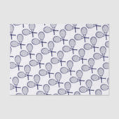 Papier Mousseline Raquettes croisées Silhouette (Recto)