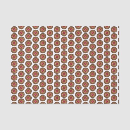 Papier Mousseline Raspberry Linzer Torte Noël Cookie Holiday (Recto)