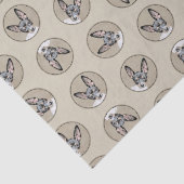 Papier Mousseline Rat Terrier Peinture Tri Couleur Original Chien Ar (Détail)