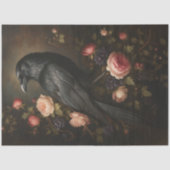 Papier Mousseline Raven Among Roses (Recto)