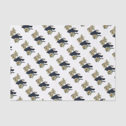 Papier Mousseline Raven Bird (Recto)