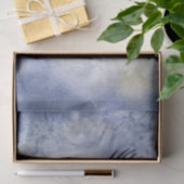 Papier Mousseline Raven Bird Blue Rose Whimsical Decoupage (Cadeau)