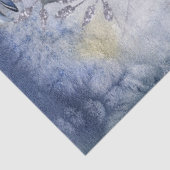 Papier Mousseline Raven Bird Blue Rose Whimsical Decoupage (Détail)