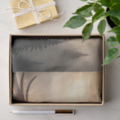 Papier Mousseline Raven Forest Silhouette Decoupage Paper (Cadeau)