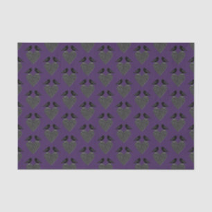 Papier Mousseline Ravens gothiques et Coeur noir