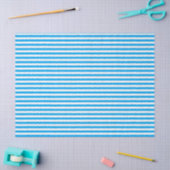 Papier Mousseline Rayé bleu (Artisanat)