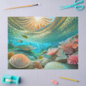 Papier Mousseline Raye de récif d'après-midi, Design 2 (Artisanat)