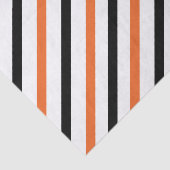 Papier Mousseline Rayé orange et noir (Détail)