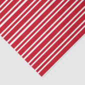 Papier Mousseline Rayé rouge (Détail)