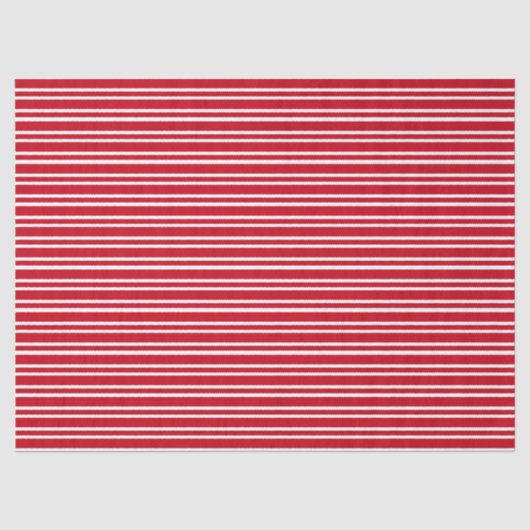 Papier Mousseline Rayé rouge (Recto)