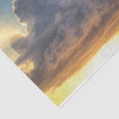 Papier Mousseline Rayons de soleil à travers les nuages orageux (Détail)