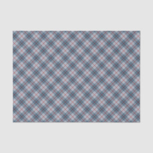 Papier Mousseline Rayure Bleu-Rouge de plaid polarisé