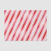 Papier Mousseline Rayure de menthe poivrée (Recto)