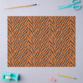 Papier Mousseline Rayure de tigre (Artisanat)