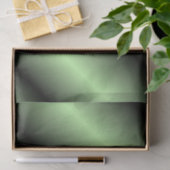 Papier Mousseline Rayure verte et noire (Cadeau)
