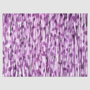 Papier Mousseline Rayures Abstraites d'aquarelle violet