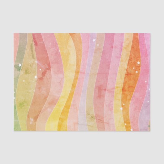 Papier Mousseline Rayures Aquarelle (Recto)