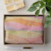 Papier Mousseline Rayures Aquarelle (Cadeau)