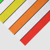 Papier Mousseline Rayures arc-en-ciel (Détail)