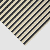 Papier Mousseline Rayures beiges et noires et blanches (Détail)