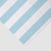 Papier Mousseline Rayures Bleu Clair et Blanc (Détail)