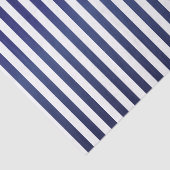 Papier Mousseline Rayures bleu-foncé et blanches profondes (Détail)