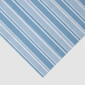 Papier Mousseline Rayures Bleues Candy (Détail)