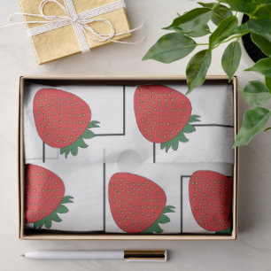 Papier Mousseline Rayures Chevron Fraise