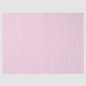 Papier Mousseline Rayures Classiques Blanc - Rose Clair (Recto)