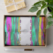 Papier Mousseline Rayures d'aquarelles (Cadeau)