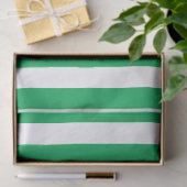 Papier Mousseline Rayures de cabane vertes et blanches (Cadeau)