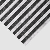 Papier Mousseline Rayures de marbre noires et blanches audacieuses (Détail)