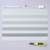 Papier Mousseline Rayures de Menthe Ombré (Artisanat)