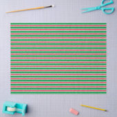 Papier Mousseline Rayures de Noël (Artisanat)