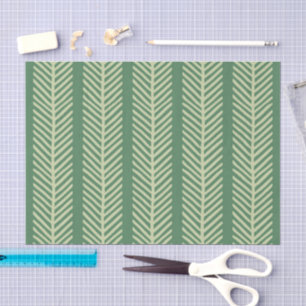 Papier Mousseline Rayures de palmier tropical